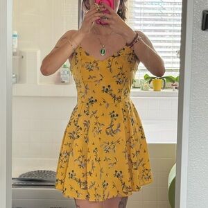 Floral Yellow Dress